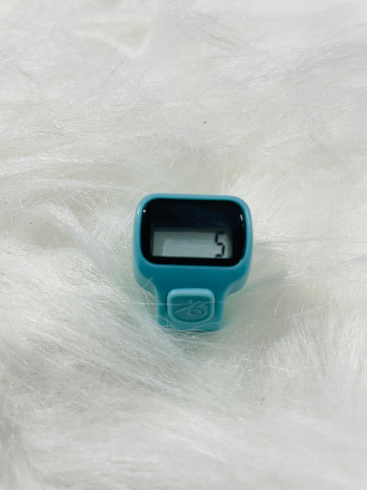 Sky Blue Ring Counter | Finger Counter | Digital Tasbih